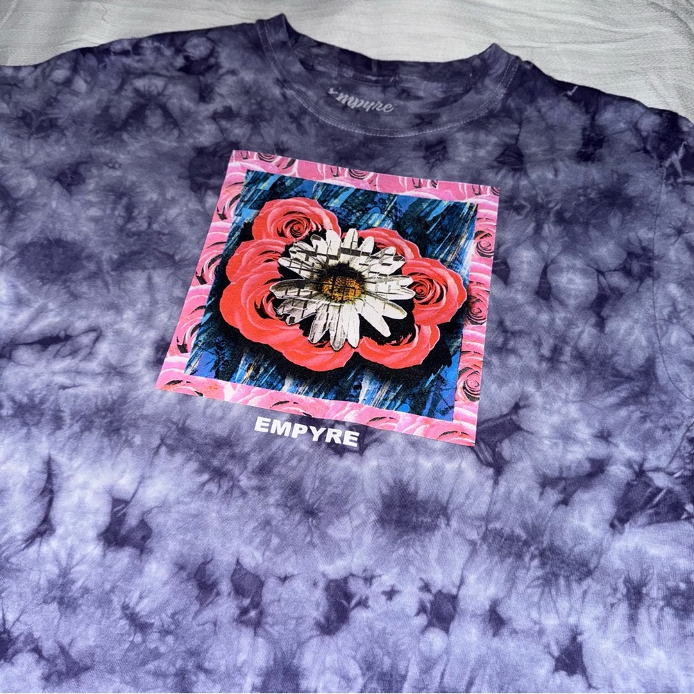 EMPYRE purple tie-dye tee